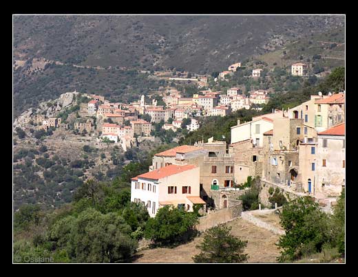 Le village d'Occhiatana en Balagne